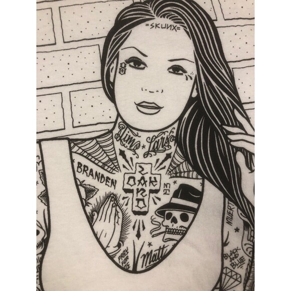 Rancid x REBEL8 "Journey To The End" Tank Top Mike Giant XL Tattoo Girl East Bay - Picture 6 of 13